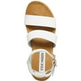 thumbnail image 3 of Steve Madden Womens Kelton Leather Ankle Strap Platform Sandals, 3 of 5