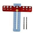 thumbnail image 2 of Agujero de la puerta Manija Perforadora Hardware Plantilla Herramienta Gabinete Cajón Manija Agujero Taladro Cola Localizador de perforaciones, 2 of 8