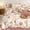 Pink Green, variant on 100% Cotton Duvet Cover Queen Size, Reversible Floral White Duvet Cover Set with Zipper Closure, 3 Pieces Colorful Butterfly Patterns Bedding Set with 4 Ties (90"x90", 2 Pillow Cases)