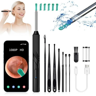 Berlaney Ear Wax Removal Tool Kit Camera, Earwax Cleaner with HD Otoscope Camera, Built-in WiFi, With 7 Pieces Set for Ear Cleaning