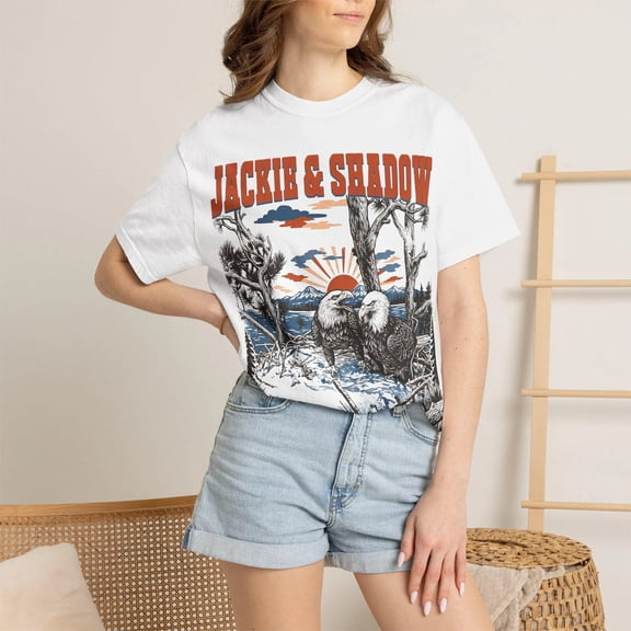 Jackie and Shadow Eagles T-Shirt, Big Bear Wildlife Graphic Tee, Bald Eagle Nature Lover Gift Shirt