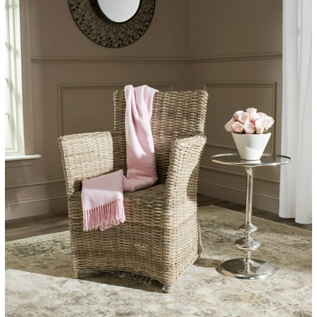 Natural Rattan - Safavieh Natuna Nautical Rattan Arm Chair, Natural