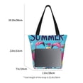 thumbnail image 3 of Disketp Beach Flamingo Trio for Women’s Casual Shoulder Tote Bag Cross-body Handbags for Shopping, Travel and Daily Use, 3 of 6