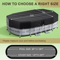 thumbnail image 3 of COSYUMI Oval Pool Cover 16 x 25FT, Heavy Duty Oxford Solar Pool Covers for Above Ground Pool with Winch and Cable, All Season Inflatable Pool Cover for UV Resistant, Waterproof, Snowproof Windproof, 3 of 12