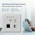 thumbnail image 7 of Router In-Wall Wireless WiFi Router 300M AP Access Point WiFi Router USB-Charging Socket Wall Mount Wi-Fi AP Router With WPS Encryption, 7 of 7