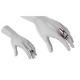 thumbnail image 5 of V For Vibes Wearable Vibrating Ring, Ring Vibrator Clio - Matte Silver, 5 of 5