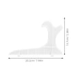 thumbnail image 2 of TABLZONE 2Pcs Set Stand Holder Epoxy Mold for Professional Use White Rectangle 11.8x5.4x0.6In, 2 of 8