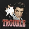 thumbnail image 2 of Elvis Presley T-Shirt Trouble Unisex Graphic Tee For Men & Women, 2 of 7