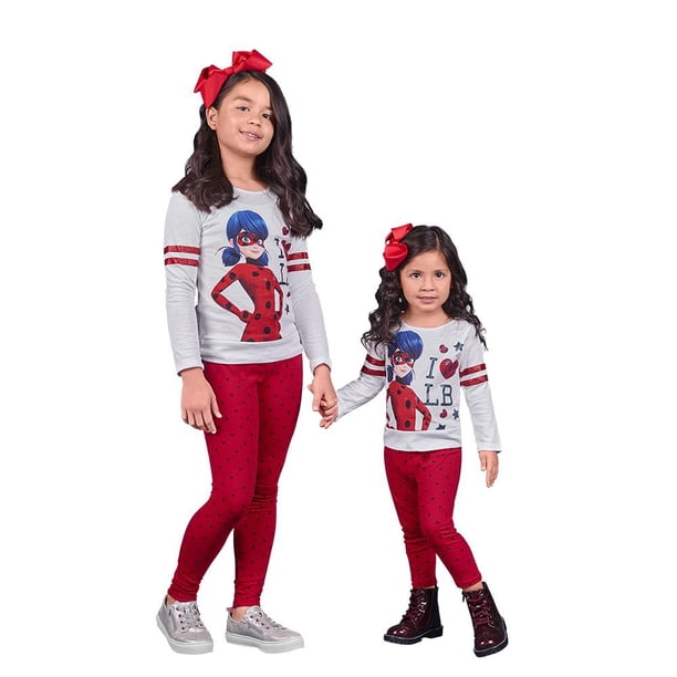 300-61 Conjunto Playera Y Mallas Leggins Niña Lady Bug Cklass 300-61