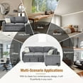 thumbnail image 6 of Harper & Bright Designs Pull Out Couch Bed Sleeper Sofa with USB Ports, L Shaped Couch Convertible Sectional Sofa with Power Sockets for Living Room, Gray, 6 of 15