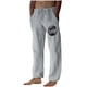 thumbnail image 2 of Puntoco Pantalones casuales largos para hombre, pantalones casuales con estampado de moda para hombre, cintura elástica con bolsillos, pantalones deportivos, 2 of 4