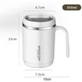 thumbnail image 6 of Riguas 500ml Water Cup with Cover Sealing Silicone Ring Double-layer Liner Design Wide Mouth Leak-proof Drink Water Handle Stainless Steel Silicone Coffee Insulated Cup for Home, 6 of 8