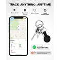 thumbnail image 4 of 4 Pack Air Tracker Bluetooth Item Tracker Tags, Item Locator Works for Apple Find My App (iOS Only), with Power Switch, IP68 Waterproof, 4 Protective Cases & 4 Extra Batteries, 4 of 10
