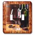 thumbnail image 1 of 3dRose Share Some Wine With Me - Double Toggle Switch (lsp_62548_2), 1 of 1