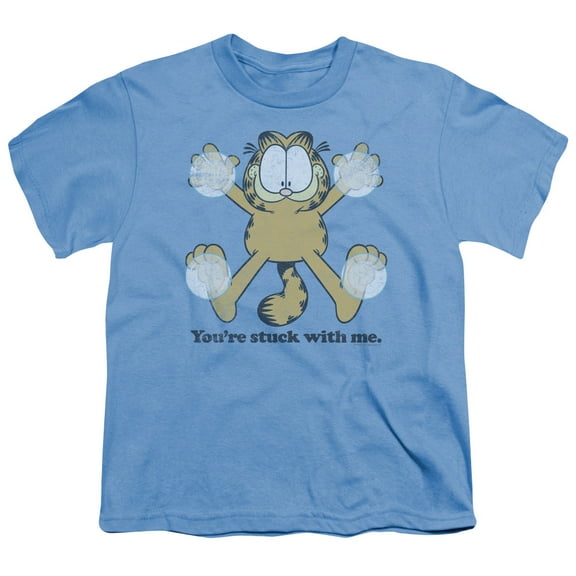 Garfield Stuck S/S Youth 18/1 T-Shirt Carolina Blue