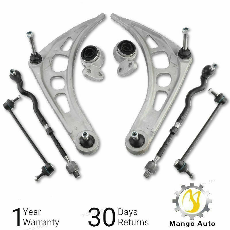 For BMW E46 Front Lower Control Arms Tie Rod End Sway Bar Link