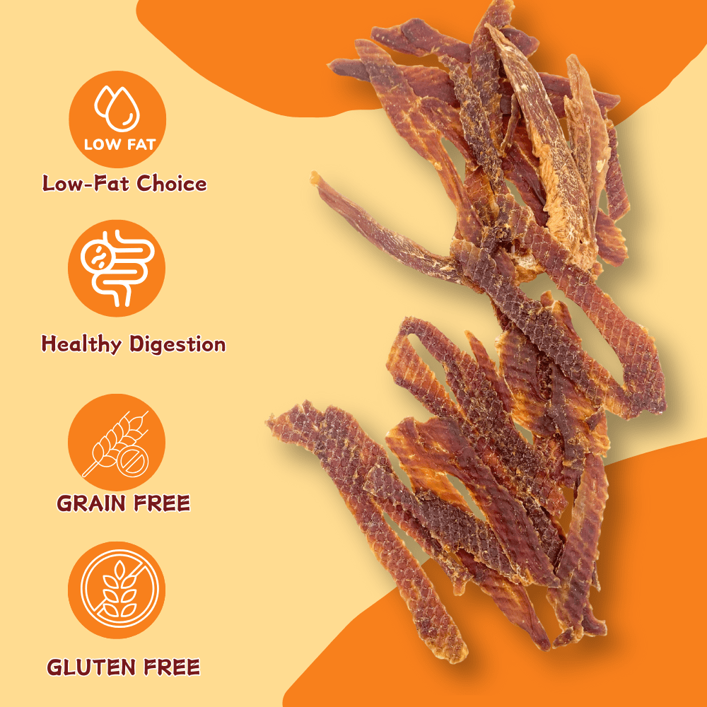 (2 Pack)ComfyCradle Air-Dried Duck Jerky, Novel Protein Dog Treats, 5.29 oz