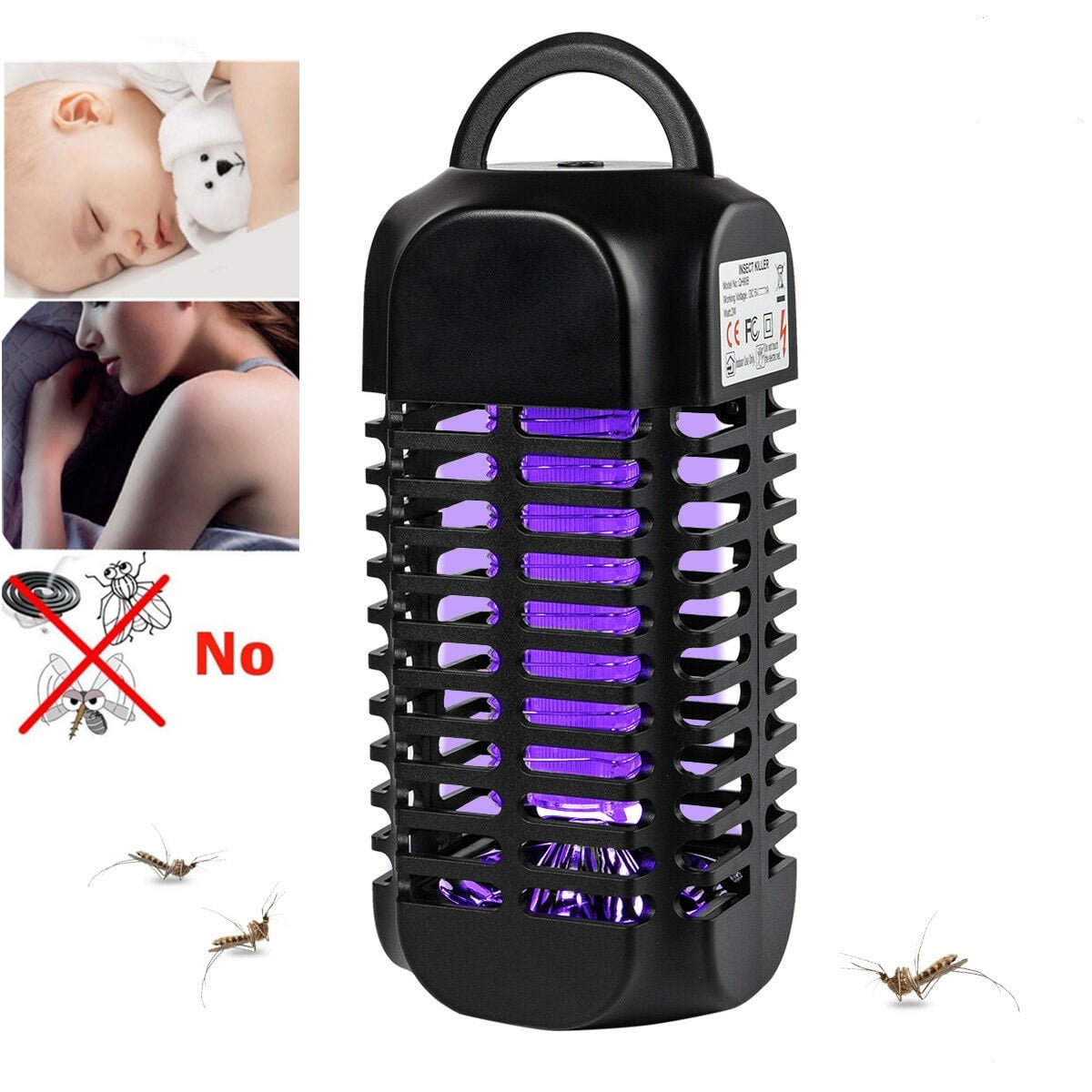 Electronic Insect Killer Mosquito Lamp with Built in Fan Mosquito Trap Fly Pests Catcher Lamp for Indoor and Outdoor Camping Bug Zapper with UV Light Electronic Insect Killer Mosquito Lamp with Built in Fan Mosquito Trap Fly Pests Catcher Lamp for Indoor and Outdoor Camping Bug Zapper with UV Light