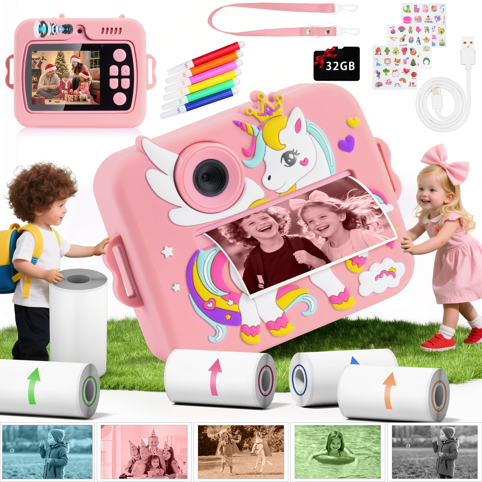 VTech Kidizoom 80-077361 2 Megapixel Compact Camera, Pink