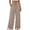 Khaki, variant on WHLBF Pants for Women Summer Casual Loose Solid Color Casual Pants Navy L