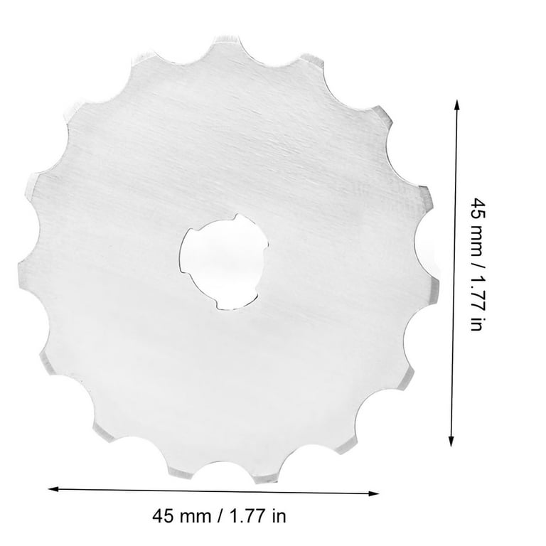 Rotary Cutter Blades 45mm, 5 Pcs Serrated Rotary Cutter Blades