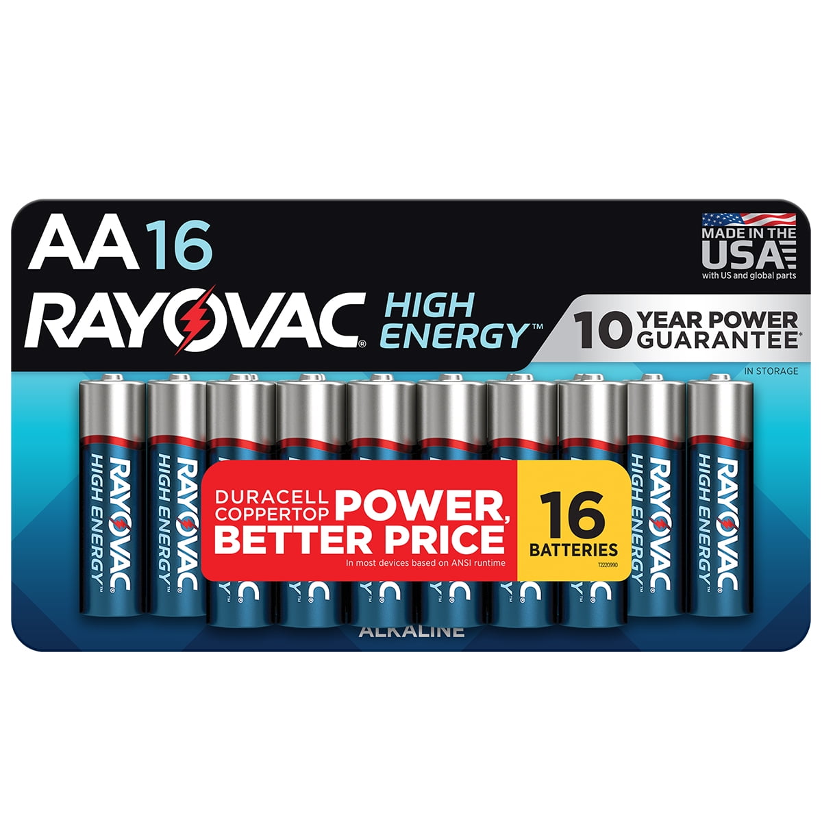 Rayovac High Energy AA Batteries (16 Pack), Double A Batteries