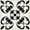 Black/Beige, variant on Mi Alma Floral Black White Tile Stickers - Removable Vinyl 4x4, 24 pcs