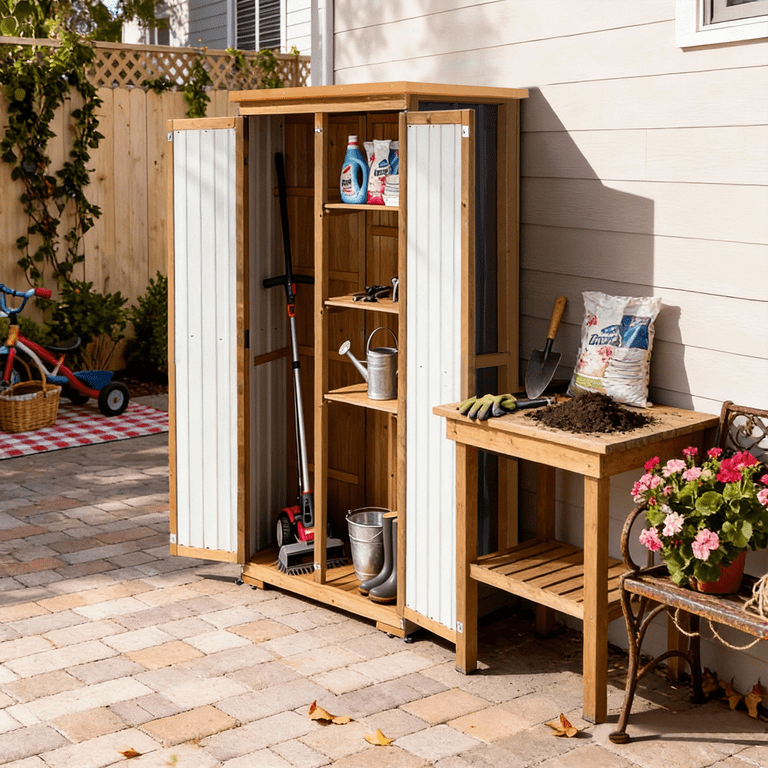 フランス軍　TENTE MLE-1956 テント用　ウッドケース　木製　送料無料 PETSCOSSET Outdoor Storage Cabinet Waterproof, Weatherproof Tool