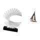 thumbnail image 5 of Escultura de ola, estatua abstracta, adorno, escultura de , artesanía de resina, centro de mesa, decoración para el hogar y la oficina, adecuada, 5 of 8
