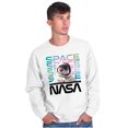 thumbnail image 5 of Cute NASA Worm Logo Mars Astronaut Sweatshirt for Men or Women Brisco Brands M, 5 of 6