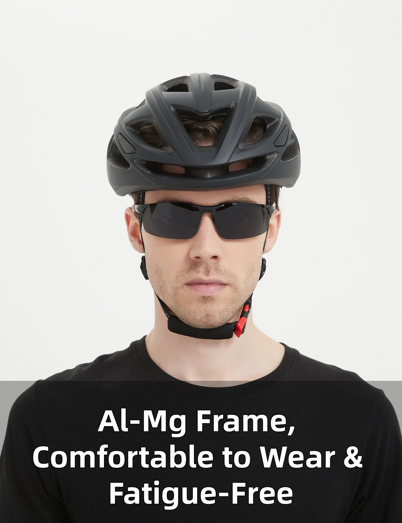 PUKCLAR Polarized Metal Alloy Sport Sunglasses, Black photo 2
