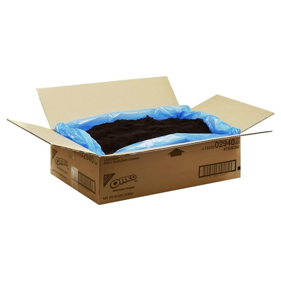 Oreo Cake Base Cookie Crumbs Bulk Pack 35 lbs- Perfect for Baking and Desserts
