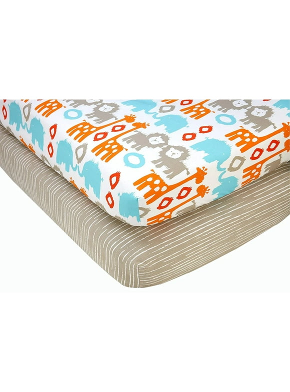 Sumersault Fitted Crib or Toddler Sheet (Pack of 2)