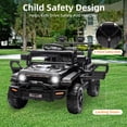 thumbnail image 3 of TROPOW Kids Cars Electric Ride On,12V Ride On Truck Car, Toddler Ride On Toy w/Parent Remote Control, Steering Wheel Music,Kids Electric Vehicles for Age 2-5,Christmas Gifts for Kids, 3 of 9