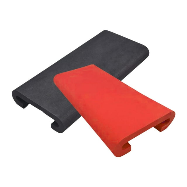 2 piezas de asiento de bote de dragón almohadilla u forma cómoda de asiento kayak de kayak protector de paleta para campamento para pescar en bote de rojo negro