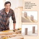 thumbnail image 3 of Tacos De Madera, Resistentes, Livianos, De Uso Versátil, Alta Resistencia, 100 Piezas, Tapones Ranurados De Madera Planos Y Delgados Para Hacer Artesanías, 3 of 7