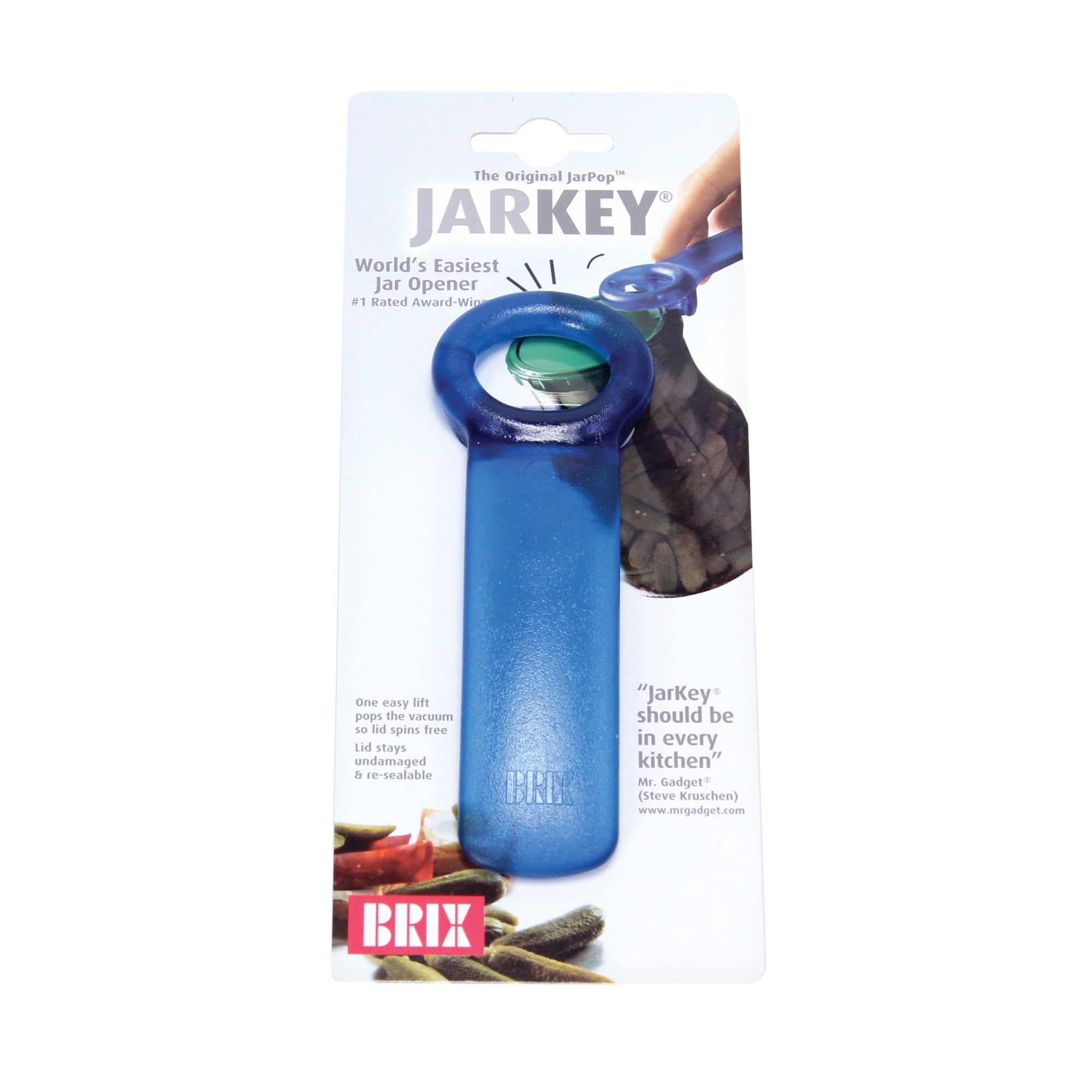 Brix Original Easy Jar Key Opener, Great for Kids and Arthritis and Carpal  Tunnel Sufferers, Frosted Blue