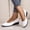 White, variant on YOUYEDIAN Loafers for Women Comfortable Versatile Pointed Toe Fashion Wedge Heel Non Slip Flats Casual Low Cut Outdoor Walking Shoes