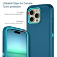 thumbnail image 5 of Petocase For iPhone 16 Pro Case,Shockproof Rugged Full Body Protection Heavy Duty Dust/Drop Proof 3-Layer Cover Case for iPhone 16 Pro 6.3'' 2024,Green, 5 of 8