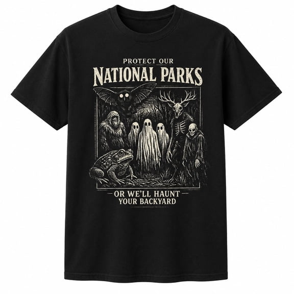 Cryptid National Parks Graphic T-Shirt, Unisex Classic Fit Tee