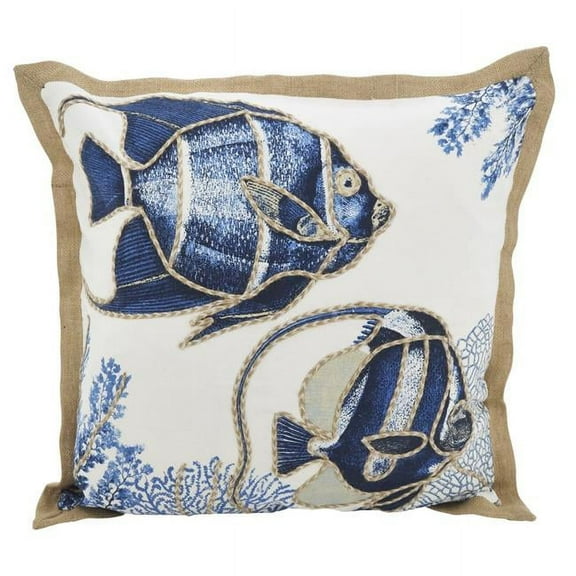 Saro Lifestyle Go Fish Down Filled Throw Pillow