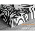 thumbnail image 6 of Black and White Abstract Interwoven Doodle Canvas Wall Art - High-Quality Organic Pattern Print - Handcrafted Modern Decor - Stylish Wall Art - Gift for Design Lovers, 6 of 7