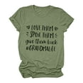 thumbnail image 1 of B91xZ Womens Tops Trendy T-Shirts à Manches Courtes et Col Rond Serré, Vert S, 1 of 1