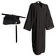thumbnail image 1 of Conjunto de toga y borlas de graduación negra 2020, capa de soltero, toga de graduación, disfraz de cosplay para ceremonia de graduación (talla 42FF), 1 of 6