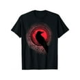 thumbnail image 1 of Las camisetas para hombre están hechas de 100% algodón, Viking Odin Ravens Huginn y Muninn Myth Graphic Men Women T-Shirt, 1 of 6