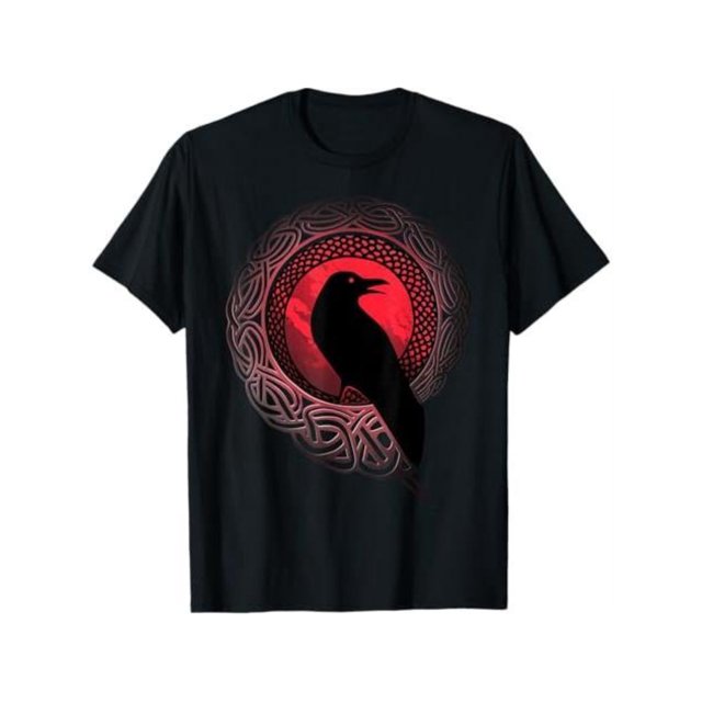 Las camisetas para hombre están hechas de 100% algodón, Viking Odin Ravens Huginn y Muninn Myth Graphic Men Women T-Shirt