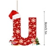 thumbnail image 3 of Adornos para árbol de Navidad con 26 letras, adornos para árbol de Navidad, adornos navideños personalizados para hacer tú mismo, decoración navideña, decoración colgante para árbol de Akmoler, 3 of 9