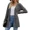 Dark Grey, variant on Women's Long Sleeve Cardigan Sweater Lightweight Button Down Brushed Knit Tops with Pockets S~3XL