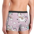 thumbnail image 5 of Disketp Llama Unicorn And Rainbow Men'S Boxer Briefs,Soft And Breathable Cotton Underwear With Comfortflex Waistband, 5 of 8