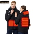 thumbnail image 2 of Penkiiy Heated Jacket, Heated Cotton Jackets For Men Women,Winter Jackets,Fashion Heated Coat Womens Heated Hoodie,4 Heating Zone Mens, Heated Clothing For Women Black (No Battery Inclued)Black, 2 of 9